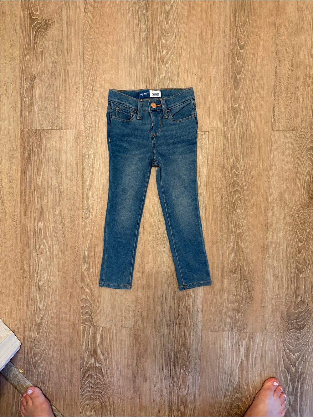 Dark Blue Kids Stretch Denim Jeans